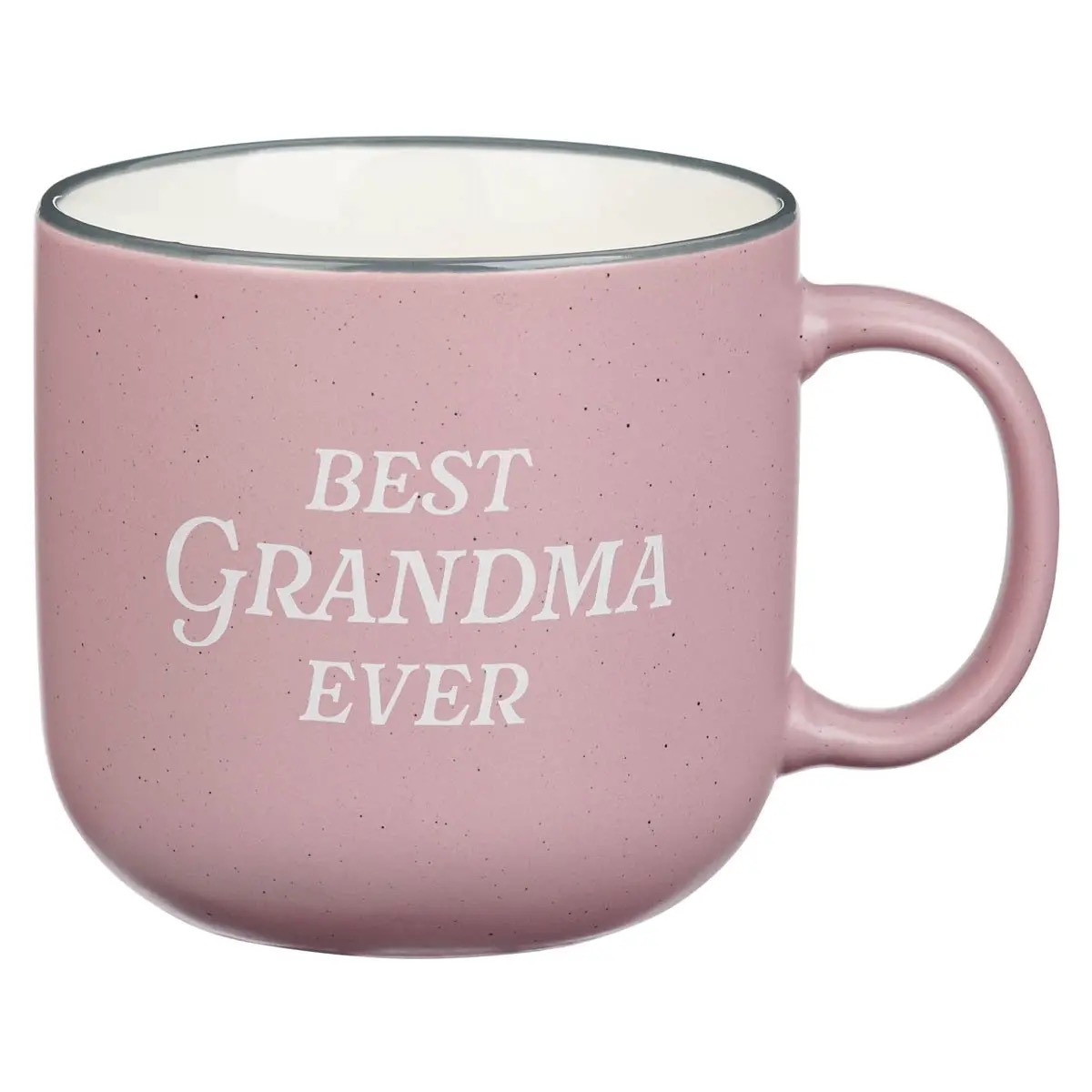 Pink speckled Best Grandma Ever ceramic mug